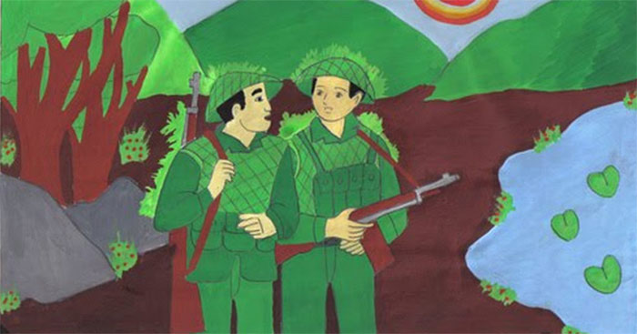 Đóng vai người lính kể lại bài thơ Đồng chí (16 mẫu)